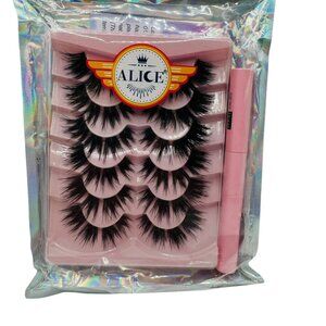 alice, 6 sets of fake eyelashes, full and bold